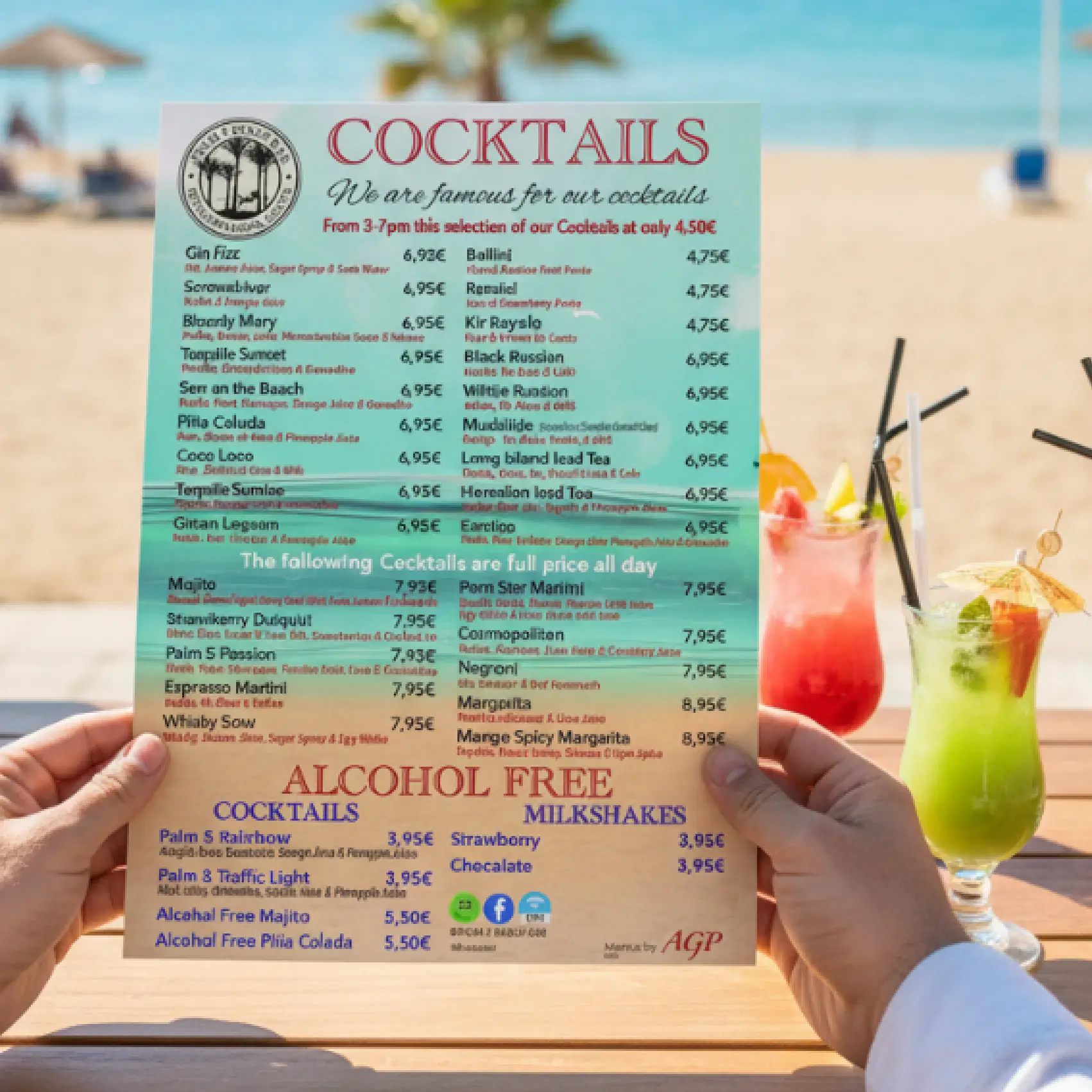 Printed Menus